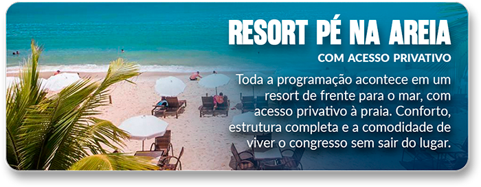 Experiência em resort na praia durante o Encontro Nordestino de Pilates